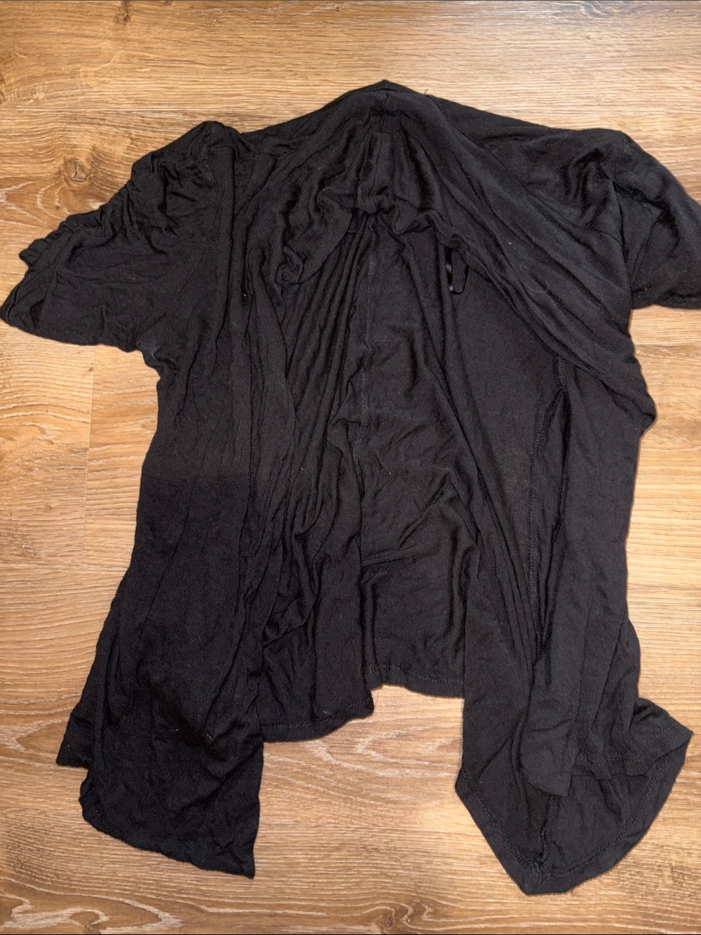 OFFERS OPEN! BCBG Black Open-Front Short-Sleeve Cardigan